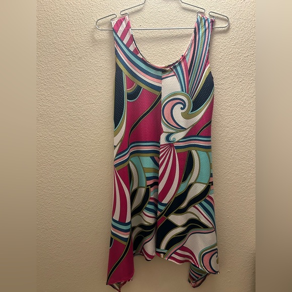 Pretty Woman Retro Colorful Sleeveless Dress Size Small - Picture 2 of 3